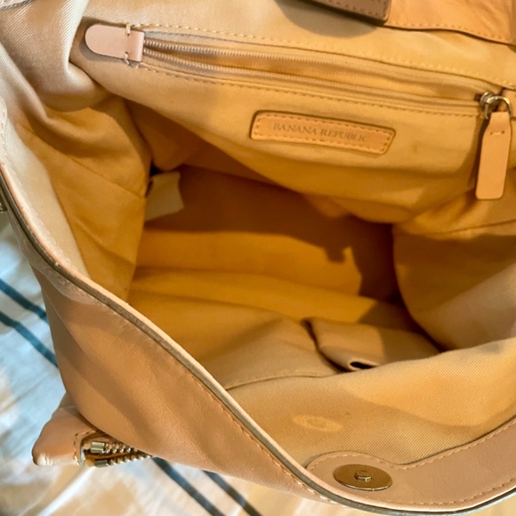 Banana Republic Pink Leather Backpack Purse main image 6